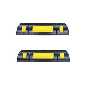Bordures de stationnement industrielles robustes en caoutchouc pour garages et parkings, butées de roues, stoppeurs de stationnement - Product Image 1