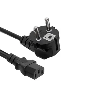 Yelei-cable de alimentación de 16a y 250v para ordenador portátil, cable de extensión de 3 pines estándar europeo a IEC C13 C14 hembra