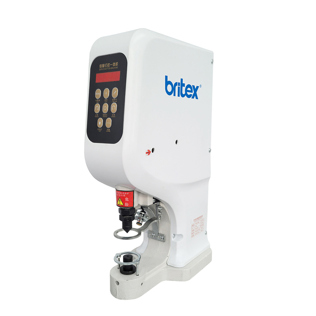 Factory Direct Multi-function Industrial Computerized Sensor Anti-injury Hand Snap Buttons Electric Snap Eyelets Machine