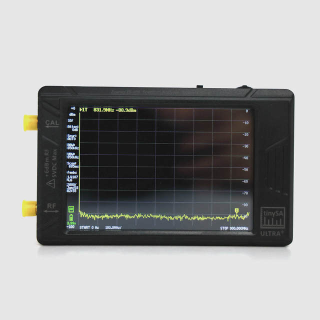 Portable TinySA ULTRA Handheld Spectrum Analyzer 100kHz to 5.4GHz with 32GB Card for 5G NR and WiFi 6E Signal Testing