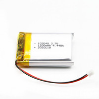 Baterai Lithium Polymer 103040 3.7V 1200mAh LP103040 Baterai Lipo Isi Ulang untuk Mini Juicer