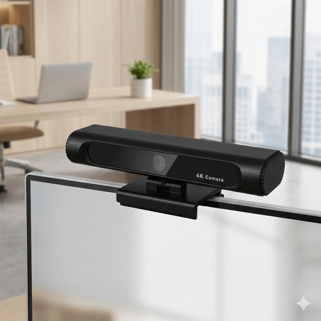 4K HD CMOS Auto Focus USB Web Camera for PC/Laptop Video Conference with 60fps and Sound Pick up