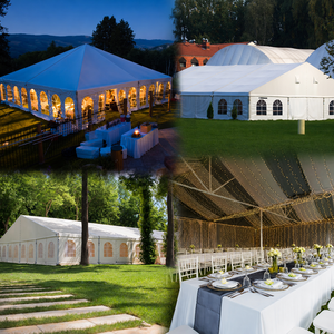 Tentes d'atrium en aluminium imperméables pour mariages et événements 2026 – Capacité <span class=keywords><strong>200</strong></span>, 300, 500 <span class=keywords><strong>personnes</strong></span> – Grande tente de réception personnalisée – <span class=keywords><strong>Prix</strong></span> usine - Product Image 2