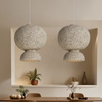 Luminaire suspendu long de style Wabi-Sabi pour restaurant, maison d'hôtes, salon