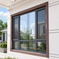 Entrée extérieure en alliage d'aluminium 6060 moderne, horizontale, en acier inoxydable, certifiée Energy Star, avec isolation thermique et drainage dissimulé