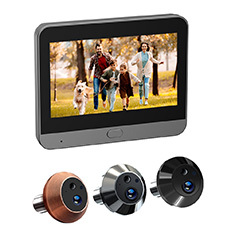 Tuya Mini Wifi Hidden lổ nhìn trộm chuông cửa với 3MP máy ảnh kỹ thuật số góc nhìn rộng <span class=keywords><strong>PIR</strong></span> phát hiện chuyển động một cách nói chuyện intercom - Product Image 2