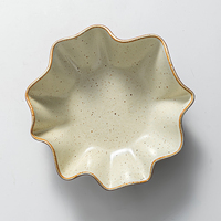 Vaisselle en porcelaine de style floral 8'' pour la personnalisation, vaisselle en céramique haut de gamme pour restaurants et magasins, assiettes et bols à dessert