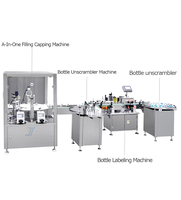 Machine de remplissage stérile automatique de fiole de 30ML 60ML100ML Machine de capsulage remplissante de liquide oral d'ampoule de fiole de sirop