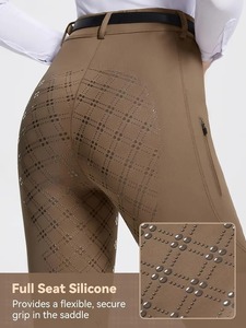 Oem شعار المرأة الشتاء الفروسية الجوارب مقعد كامل المخملية ركوب المؤخرات مع 2 سيليكون الأوتاد جودبورس ركوب الخيل السراويل - Product Image 3