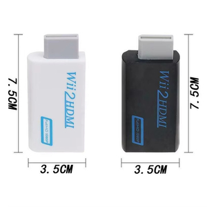Convertidor de <span class=keywords><strong>Wii</strong></span> a <span class=keywords><strong>HDMI</strong></span>, Compatible con Full HD 720P 1080P, Audio de 3.5mm, <span class=keywords><strong>Adaptador</strong></span> Wii2HDMI <span class=keywords><strong>para</strong></span> HDTV y Auriculares - Product Image 3