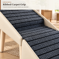 Rampe pliable en bois massif pour petits chiens et chats, escalier antidérapant pour chien, repose-pieds pour canapé, pouf, siège, rangement facile, accessoire pour animaux de compagnie