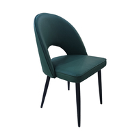 Ensemble de sièges de restaurant vintage et de chaises de salle à manger, mobilier commercial en cuir pour café, bistro et projets hôteliers