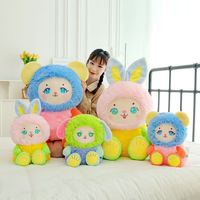 Ensemble de mini jouets en peluche à poils longs - Animaux en peluche super doux et câlins, adorables lapins, chiens, souris, poupées, cadeau d'anniversaire parfait