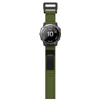Tali Jam Kulit Lionorm + Nylon untuk Garmin 22mm 26mm Quick Fit Strap untuk Descent Mk Mk2 Mk2i Sport Tali Jam Bernapas