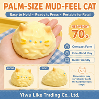 Mainan Squishy Anjing Kucing Lucu Populer, Hadiah Kecil Tekstur Seperti Silikon, Gaya Sama Xiaohongshu, Pereda Stres, Usia 5 hingga 7 Tahun, Semua Usia