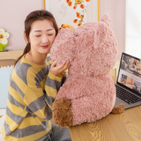 Boneka Babi Pink Mini Shaggy Lucu Kawaii Bulu Keriting Berkualitas Tinggi Hadiah Liburan