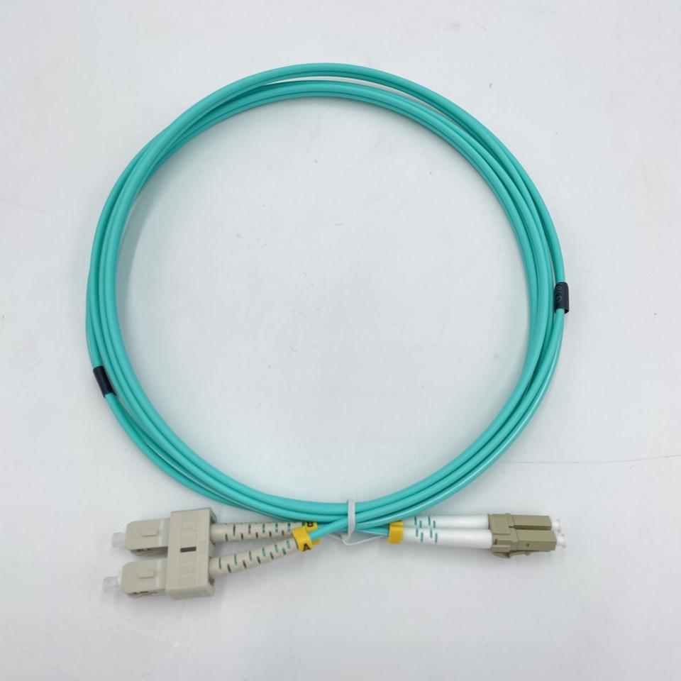 LC UPC to SC UPC OM3 50/125 2mtrs Duplex Multimode Fiber Optic Cable ...