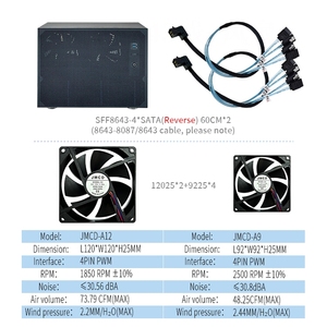 Chasis de servidor <span class=keywords><strong>ITX</strong></span> personalizado OEM con 9 bahías Torre de almacenamiento conectada a red Nas Caja de ordenador Caja de PC de escritorio en stock - Product Image 6