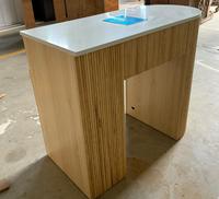 Tables de manucure pour salon de beauté, table de manucure multi-rangements en bois, ensemble table et chaise de salon de manucure avec sèche-ongles pour salon