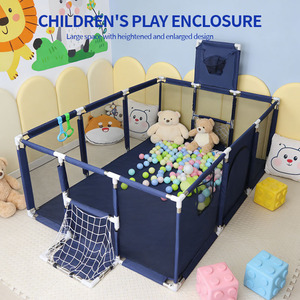 <span class=keywords><strong>Grand</strong></span> <span class=keywords><strong>parc</strong></span> carré en maille portable pour bébé avec barrière de sécurité pliable <span class=keywords><strong>Parc</strong></span> pour enfants - Product Image 4