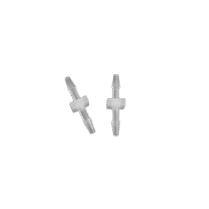 JU Collection Square Two Way Straight <b>PP</b> PVDF Plastic Barbed Fittings 1.6-3.2mm Industrial Fluid Pipeline Connectors - Product Image 5