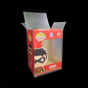 Top Selling Recycled Materials 0.35mm 4" Square <strong>Auto</strong> Lock Transparent PET Plastic Display Boxes Embossing for for Protector - Product Image 1