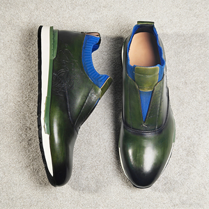 Nuove Scarpe Sportive da Passeggio per <span class=keywords><strong>Uomo</strong></span>, Sneakers in Vera Pelle Leggere, Scarpe Casual Slip-on, Sneakers da <span class=keywords><strong>Uomo</strong></span> - Product Image 5