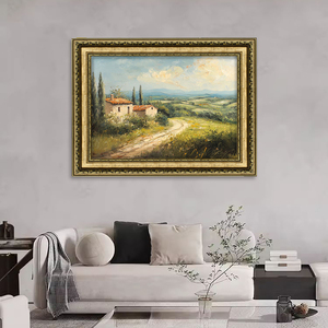 <span class=keywords><strong>Peinture</strong></span> à l'huile originale encadrée d'or antique <span class=keywords><strong>peinture</strong></span> <span class=keywords><strong>de</strong></span> <span class=keywords><strong>paysage</strong></span> vintage <span class=keywords><strong>peinture</strong></span> à l'huile par l'artiste - Product Image 3