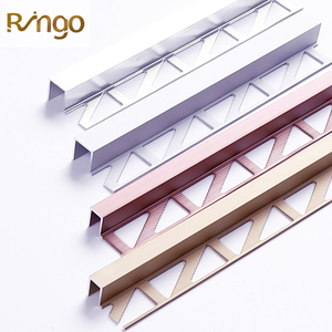 Perfil <span class=keywords><strong>de</strong></span> Esquina Cuadrado <span class=keywords><strong>de</strong></span> Aluminio para Azulejos <span class=keywords><strong>de</strong></span> Pared |   Perfil Metálico Resistente para Instalación <span class=keywords><strong>de</strong></span> Azulejos <span class=keywords><strong>de</strong></span> Cerámica, Ecológico e Impermeable, Tipo <span class=keywords><strong>Ringo</strong></span> - Product Image 6