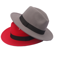 Extérieur Vintage Hommes Femmes Été Large Bord Panama Feutre Fedora Chapeaux Casquettes Bande Décorative Fedora Chapeau