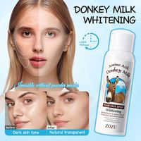 OEM ZOZU Lait d'ânesse biologique pour le corps Lotion végétale aux plantes acides aminés hydratant blanchissant Ensemble de soins de la peau pour peaux mixtes femmes