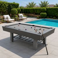 Table de billard d'extérieur 7ft 8ft résistante aux intempéries, table de billard personnalisée pour jardin, patio, maison, usage commercial