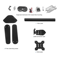 Soporte de Monitor de brazo largo único de rotación de 360 grados, soporte de ordenador de escritorio para montaje en soporte de montaje de Monitor LCD de 17 "-32"