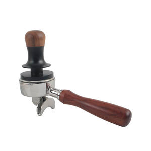 Prensador de Café de 58 mm, Prensador de Espresso de Madera de Nogal, Base de Acero Inoxidable, Herramientas de Barista - Product Image 6