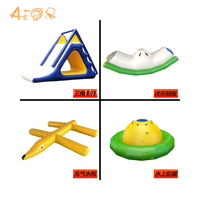 Toboggans gonflables flottants en PVC de haute qualité pour parc aquatique