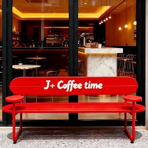 Panca Quadrata da Esterno in Bambù con Fiori Artificiali per Cortili, Negozi di <span class=keywords><strong>Tè</strong></span>, Caffetterie e Centri Commerciali - Product Image 5
