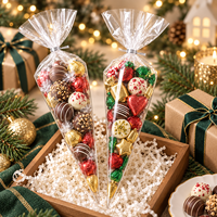 Sacs d'emballage pour bonbons en forme de triangle, manchon floral, emballage pour fleurs