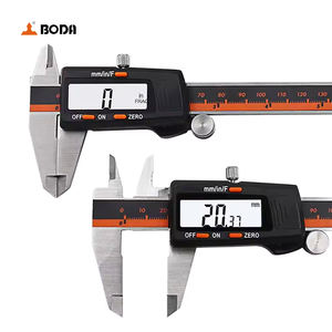 فرجار رقمي من BODA بطول 6 بوصات (0-150 مم) من الفولاذ المقاوم للصدأ، أداة قياس العمق الإلكترونية - Product Image 2