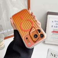 Nouvelle coque de téléphone magnétique à rayures effet peau avec support d'objectif, protection pour iPhone 18 Pro Max, 18 Pro, 17, 16, 15 – Luxe Minimaliste