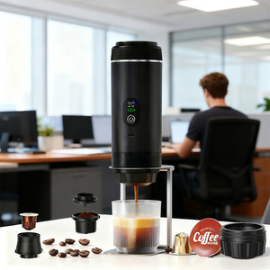 Новая модель мини-кофеварки с удобным управлением, быстрым нагревом за 90 секунд, зарядкой через USB-C, портативная эспрессо-машина для автомобиля и улицы - Product Image 6