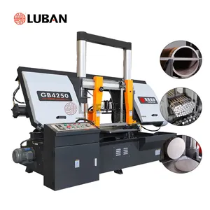 LUBAN Double Column Band Saw GB4250 CE Certification Semi-automatic Manual Sawing Machine