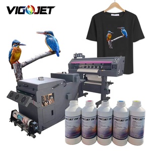 Máy in dtf Khổ Lớn đầu 2/4 60 cm Máy bột đầu tư thấp tùy chỉnh quần áo in điều kiện mới nhiều màu - Product Image 2