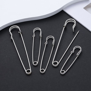 Épingles de sûreté en métal, diamètre de la tête de 10 mm, pour vêtements, foulards, broches, accessoires de bijoux DIY, vente en gros - Product Image 4