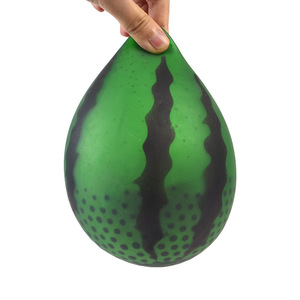Summer Cooling Stress-Relief Toy 12cm Large Beaded <b>Plastic</b> for Party Decoration Squishy Dumpling Watermelon Toy - Product Image 2