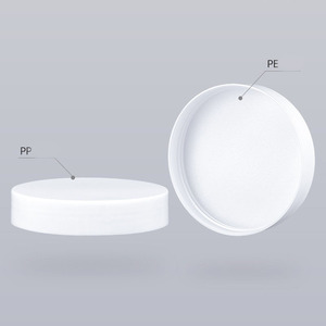 Praça Transparente para Frascos de Plástico Transparente Tampa Branca 150ml 10oz Capacidade para Vasos Cosméticos Creme Manteiga Corporal Máscaras faciais Eye Cream - Product Image 5