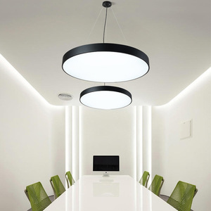 Black LED Pendant <b>Light</b> Stainless Steel Body Gold Plastic <b>Drum</b> <b>Shade</b> 3500K Warm White Anti-Glare Adjustable Height Dimmable - Product Image 6