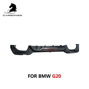 Difusor trasero de fibra de carbono para <span class=keywords><strong>BMW</strong></span> <span class=keywords><strong>Serie</strong></span> 3 G20 M, labio de parachoques trasero deportivo, <span class=keywords><strong>4</strong></span> puntas, <span class=keywords><strong>2019</strong></span> + - Product Image 2