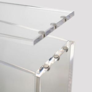Vitrine en acrylique cristallin FX Premium personnalisée, moderne, avec protection UV, pour boîte d'entraînement Elite en acrylique, avec logo couleur personnalisé pour la conception - Product Image 4