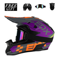 Casque de moto tout-terrain intégral en ABS, motifs de logo personnalisables, pour hommes et femmes, sécurité pour la conduite en toutes saisons