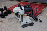Machine à découper les trous HC-1X pour la découpe de trous dans les tuyaux en acier, machine à percer les trous dans les tuyaux de 114 mm
